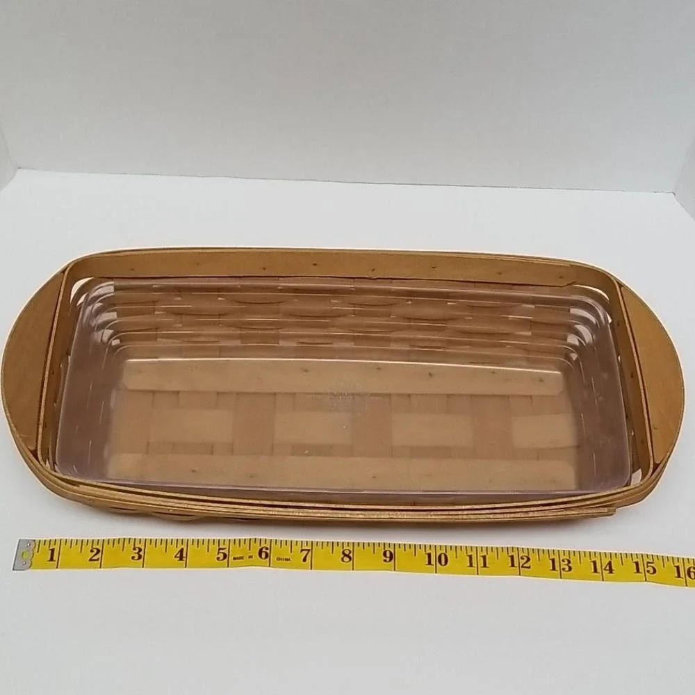 Longaberger Bagel‎ Basket Warm Brown HARD PLASTIC protector 2003